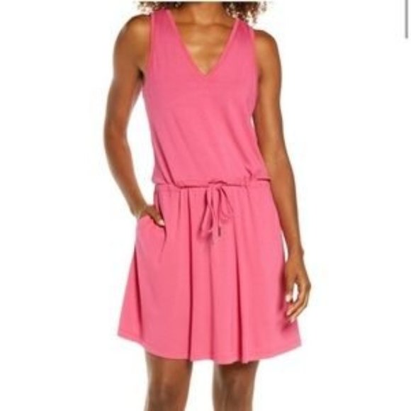 NWOT  Take It Easy Drop Waist Dress SWEATY BETTY - Pink, Size M and S - Picture 1 of 5